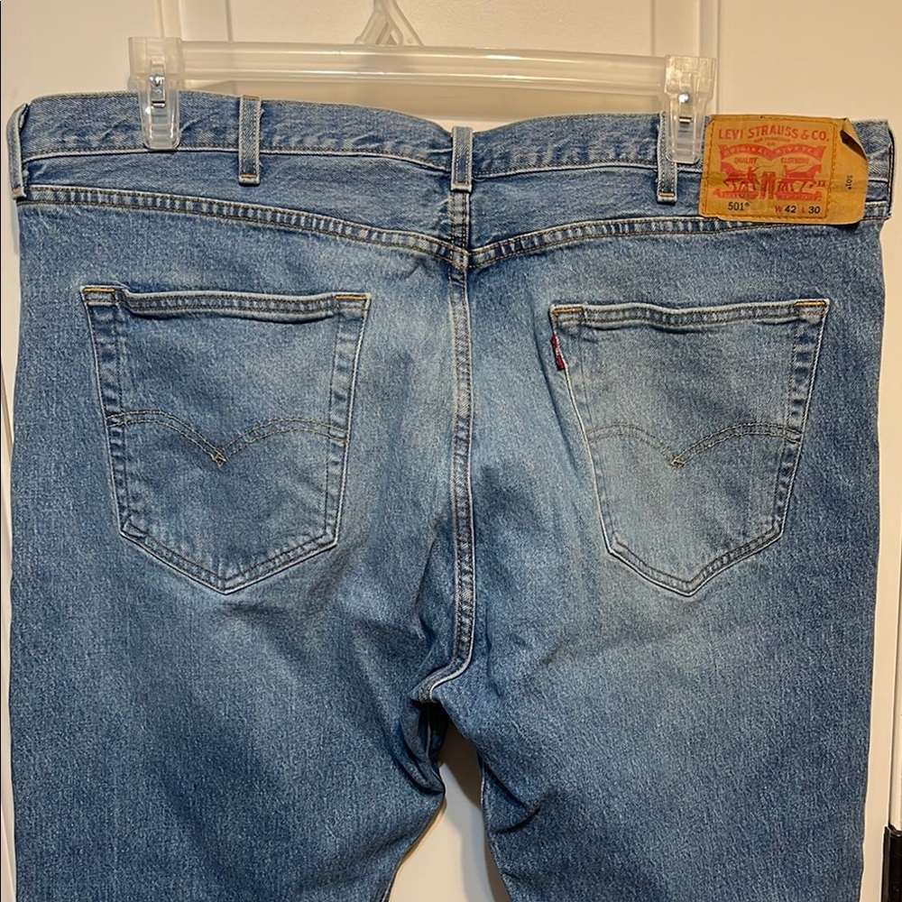 Levi's Blue Straight Jeans with Vintage Fade